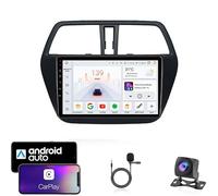 YRCTHEK For Suzuki SX4 2 2012-2016 Double Din 9 Inch Android 15 Car Stereo Bluetooth Car Radio Compatible Mobile Phone Mirror Link Steering Wheel Control FM/AM/RDS Backup Camera,8Core4G+WiFi4G+64G