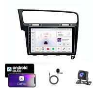 YRCTHEK For Volkswagen Golf 7 2013-2017 Double Din 9 Inch Android 15 Car Stereo Bluetooth Car Radio Compatible Mobile Phone Mirror Link Steering Wheel Control FM/AM/RDS Backup Camera