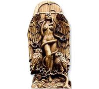 YRDGRG Goddess Statue Lilith Statue, Decorative Goddess Statues Gaia/Hecate/Lilith Goddess Statues Nature Resin Figurine for Home Garden Art Decor, Landscape Ornaments Goddess Sculptures (Beech color)