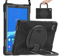 YRDUKJFDJ Case For Lenovo Tab M10 HD 2020 10.1" TB-X306X,Heavy Duty TPU Shockproof Kids Case,360 Degree Rotating Multi-Function Grip Bracket+Shoulder Strap Rugged Cover