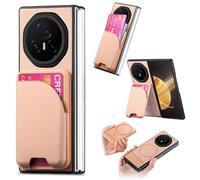 YRDUKJFDJ Filp Case Phone Holder Case Compatible with Honor Magic V3, Magnetic PU Leather Detachable Wallet with Card Holder & Kickstand, Shockproof Protective Cover(Pink)