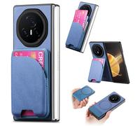 YRDUKJFDJ Filp Case Phone Holder Case Compatible with Honor Magic V3, Magnetic PU Leather Detachable Wallet with Card Holder & Kickstand, Shockproof Protective Cover(Blue)