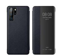 YRDUKJFDJ Filp Case Phone Holder For Huawei P30 Pro Case View Clear Smart Window,Luxury Flip Slim Mirror Hard PC Leather Flip Shockproof Protective Cover For Huawei P30 Pro Phone Case(Blue)