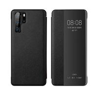 YRDUKJFDJ Filp Case Phone Holder For Huawei P30 Pro Case View Clear Smart Window,Luxury Flip Slim Mirror Hard PC Leather Flip Shockproof Protective Cover For Huawei P30 Pro Phone Case(Black)