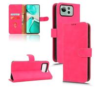 YRDUKJFDJ Filp Case Phone Holder Wallet Case For Asus Zenfone 12 Ultra Case with Card Holder,Flip Case PU Leather Phone Wallet Case with Wrist Strap Shockproof Protective Cover(Rose red)