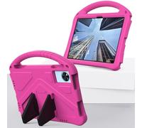 YRDUKJFDJ For DOOGEE U11/U11 11 Inches 2025 Case Lightweight EVA Protective Case with Adjustable Strap, Shockproof Cover Handle & Kickstand For Kids(Rose Red)