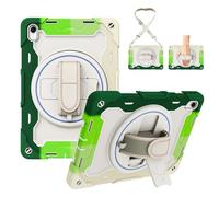 YRDUKJFDJ For Huawei Matepad 11 (2023/2021)/C7 Tablet Case, Heavy Duty Shockproof Case Kids Case TPU Case Kickstand Rugged Protective Case with Hand Strap Carrying Strap(Green)