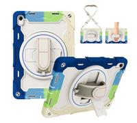 YRDUKJFDJ For Huawei MatePad 11.5 2024 & 2023 Released 11.5 inch Tablet Case, Heavy Duty Shockproof Case Kids Case TPU Case Kickstand Rugged Protective Case with Hand Strap Carrying Strap(Blue)