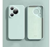 YRDUKJFDJ For Huawei Pura 70 Case,[Full Camera Protection] Silicone Shockproof Protective Full Covered Soft Gel Rubber Case Protective Cover with Anti-Scratch Soft Microfiber Lining(Green B)