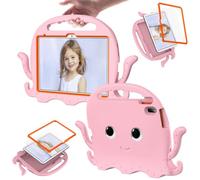 YRDUKJFDJ For iPad 10th Generation 10.9 inch 2022 Case, Lightweight Shockproof Kids Cover Without Screen Protector Anti-Slip Corners Tablet Case with Shoulder Strap(Pink)