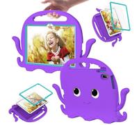 YRDUKJFDJ For IPad (A16) 11th Generation 2025 Case, Lightweight Shockproof Cover Without Screen Protector, Anti-Slip Corners Tablet Case With Shoulder Strap For Children Boys(Purper)