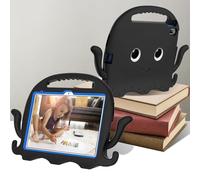 YRDUKJFDJ For IPad (A16) 11th Generation 2025 Case With Screen Protector, Lightweight Shockproof Kids Cover, Anti-Slip Corners Tablet Case With Shoulder Strap For Children Boys(Black)