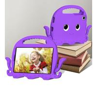 YRDUKJFDJ For Lenovo Tab M8 4th Gen 2023 Model TB-300FU Case, Lightweight Shockproof Kids Cover, Anti-Slip Corners Tablet Case with Shoulder Strap For Children Boys(Purper)