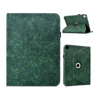 YRDUKJFDJ For Samsung Galaxy Tab A11 Plus/A9 Plus Case Slim PU Leather Stand Folding Folio Cover 360 Degree Rotating Stand Leather Cover Protective Shell and Pocket,Auto Wake/Sleep(Green)