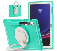 YRDUKJFDJ For Samsung Galaxy Tab S10 Lite 10.9inch Model SM-X400/X406B 2025 Release Case, Full-Body Protective Case Rugged Hybrid Bumper Protective Cover with Handle Grip,Swivel Stand(Green 2)