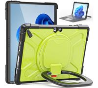 YRDUKJFDJ Heavy Duty Shockproof Case For Microsoft Surface Go 4/3/2/1 10.5 Inch - Rugged Kickstand Protective Case with Handle Stand Bumper Protective Cover(Yellow)