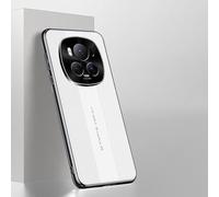 YRDUKJFDJ Leather Case For Honor Magic 6,Premium,Elegant PU Leather Phone Case with Camera Protection Shockproof Anti-Slip Stylish Texture Rugged Slim Phone Protective Cover(White)