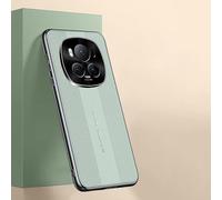 YRDUKJFDJ Leather Case For Honor Magic 6 Pro,Premium,Elegant PU Leather Phone Case with Camera Protection Shockproof Anti-Slip Stylish Texture Rugged Slim Phone Protective Cover(Green)