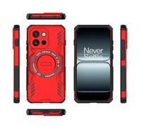 YRDUKJFDJ Phone Back Case Compatible With OnePlus 13T 5G(Domestic Version) Full Body Rugged Shockproof Hard Thin Solid Support Wireless Charging Case(Red)