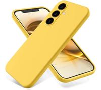 YRDUKJFDJ Phone Back Case For Samsung Galaxy A05S Phone Case Anti-Scratch Thin Slim Liquid Silicone Soft TPU Rubber Full Camera Protection Bumper Pure Color Simple Cover W Wrist Band(Yellow)