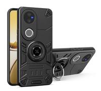 YRDUKJFDJ Phone Back Case For Vivo V50 5G/V50E 5G Phone Case Full Protective Case Military Grade Dual Layer Shockproof Cover Rugged Protection Cover with Kickstand(Black)