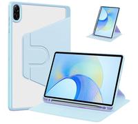 YRDUKJFDJ Rotating Case for Honor Pad X8a 2024/Pad X9 11 inch 2024- with Pencil Holder, Clear Hard Back Cover, 360° Rotating Stand & Auto Wake/Sleep(Blue)