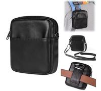 YRDUKJFDJ smartphone Holder Belt Clip Phone Holster For Galaxy Z Flip 7/7 FE/6/5/4/3/2, Mini Crossbody Bag Shoulder Bag For Moto Razr 60/50/40 Ultra Phone Holster(Black)