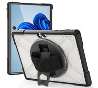 YRDUKJFDJ Tablet Case For Microsoft Surface Go 4/3/2/1 10.5 Inch - Rugged Kickstand Protective Case with Rotate Stand,Handle Stand Bumper Heavy Duty Shockproof Protective Cover(Clear)