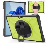 YRDUKJFDJ Tablet Case For Microsoft Surface Go 4/3/2/1 10.5 Inch - Rugged Kickstand Protective Case with Rotate Stand,Handle Stand Bumper Heavy Duty Shockproof Protective Cover(Yellow)