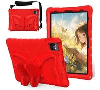YRDUKJFDJ Tablet PC Bag, Case For iPad 10th Generation 10.9 inch 2022 Case,Light Weight EVA Rugged Shockproof Protective Cover Kids Friendly Full Cover with Shoulder Strap Case(Red)