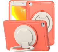 YRDUKJFDJ Tablet PC Bag, Case For iPad Mini 5/4 Mini 5th/ 4th Generation 7.9'' Case, Full-Body Protective Case Rugged Hybrid Bumper Protective Cover with Handle Grip,Swivel Stand(Orange)