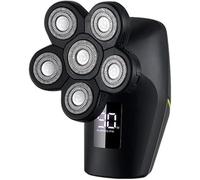 YREAJZVS Electric Shavers for Bald Men, 6 in 1 Rechargeable Electric Shaver Six Floating Heads Bald Head Shaver Grooming Kit Shaver for Men