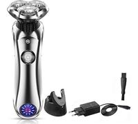 YREAJZVS Electric Shavers for Men, Wet Dry Rechargeable Pro Electric Shaver Beard Electric Razor for Men Facial Shaving Machine with Smart Cleaner