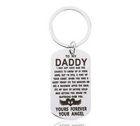 Yreamont Miscarriage Gifts for Dad Miscarriage Memorial Keychain for Men Dad Daddy Loss of Baby Sympathy Gift for Men Daddy Dad Stillborn Baby Memorial Gifts for Dad Daddy Baby Loss Gifts Keychain,