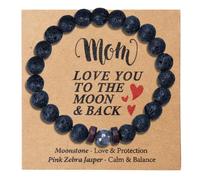 Yreamont Mom Birthday Gift from Son Daughter Moonstone Bracelet for Mother Christmas Gifts for Mom Thank You Gifts for Step Mom Retirement Gifts for Women Mommy