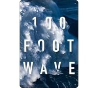 YRENBIYYONZ 100 Foot Wave (2021) Show Plaque Poster Metal Tin Sign 8"" x 12"" Vintage Retro Wall Decor