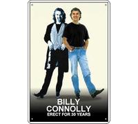 YRENBIYYONZ Billy Connolly: Erect for 30 Years (1999) Movie Plaque Poster Metal Tin Sign 8"" x 12"" Vintage Retro Wall Decor