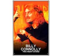 YRENBIYYONZ Billy Connolly: Two Night Stand (1997) Movie Plaque Poster Metal Tin Sign 8"" x 12"" Vintage Retro Wall Decor