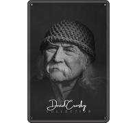 YRENBIYYONZ David Crosby (Acting) Plaque Poster Metal Tin Sign 8"" x 12"" Vintage Retro Wall Decor