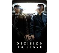 YRENBIYYONZ Decision to Leave (2022) Movie Plaque Poster Metal Tin Sign 8"" x 12"" Vintage Retro Wall Decor