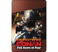 YRENBIYYONZ Detective Conan: Full Score of Fear (2008) Movie Plaque Poster Metal Tin Sign 8" x 12" Vintage Retro Wall Decor