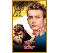 YRENBIYYONZ East of Eden (1955) Movie Plaque Poster Metal Tin Sign 8"" x 12"" Vintage Retro Wall Decor