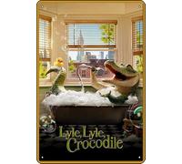 YRENBIYYONZ Lyle, Lyle, Crocodile (2022) Movie Plaque Poster Metal Tin Sign 8" x 12" Vintage Retro Wall Decor