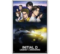 YRENBIYYONZ New Initial D the Movie - Legend 1: Awakening (2014) Movie Plaque Poster Metal Tin Sign 8"" x 12"" Vintage Retro Wall Decor
