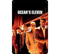 YRENBIYYONZ Ocean's Eleven (2001) Movie Plaque Poster Metal Tin Sign 8"" x 12"" Vintage Retro Wall Decor