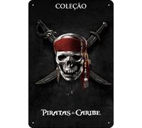 YRENBIYYONZ Pirates of the Caribbean Collection Movie Plaque Poster Metal Tin Sign 8"" x 12"" Vintage Retro Wall Decor