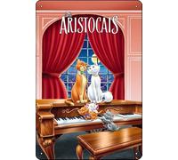 YRENBIYYONZ The Aristocats (1970) Movie Plaque Poster Metal Tin Sign 8"" x 12"" Vintage Retro Wall Decor