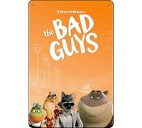 YRENBIYYONZ The Bad Guys (2022) Movie Plaque Poster Metal Tin Sign 8"" x 12"" Vintage Retro Wall Decor