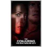 YRENBIYYONZ The Conjuring: The Devil Made Me Do It (2021) Movie Plaque Poster Metal Tin Sign 8" x 12" Vintage Retro Wall Decor