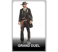 YRENBIYYONZ The Grand Duel (1972) Movie Plaque Poster Metal Tin Sign 8"" x 12"" Vintage Retro Wall Decor